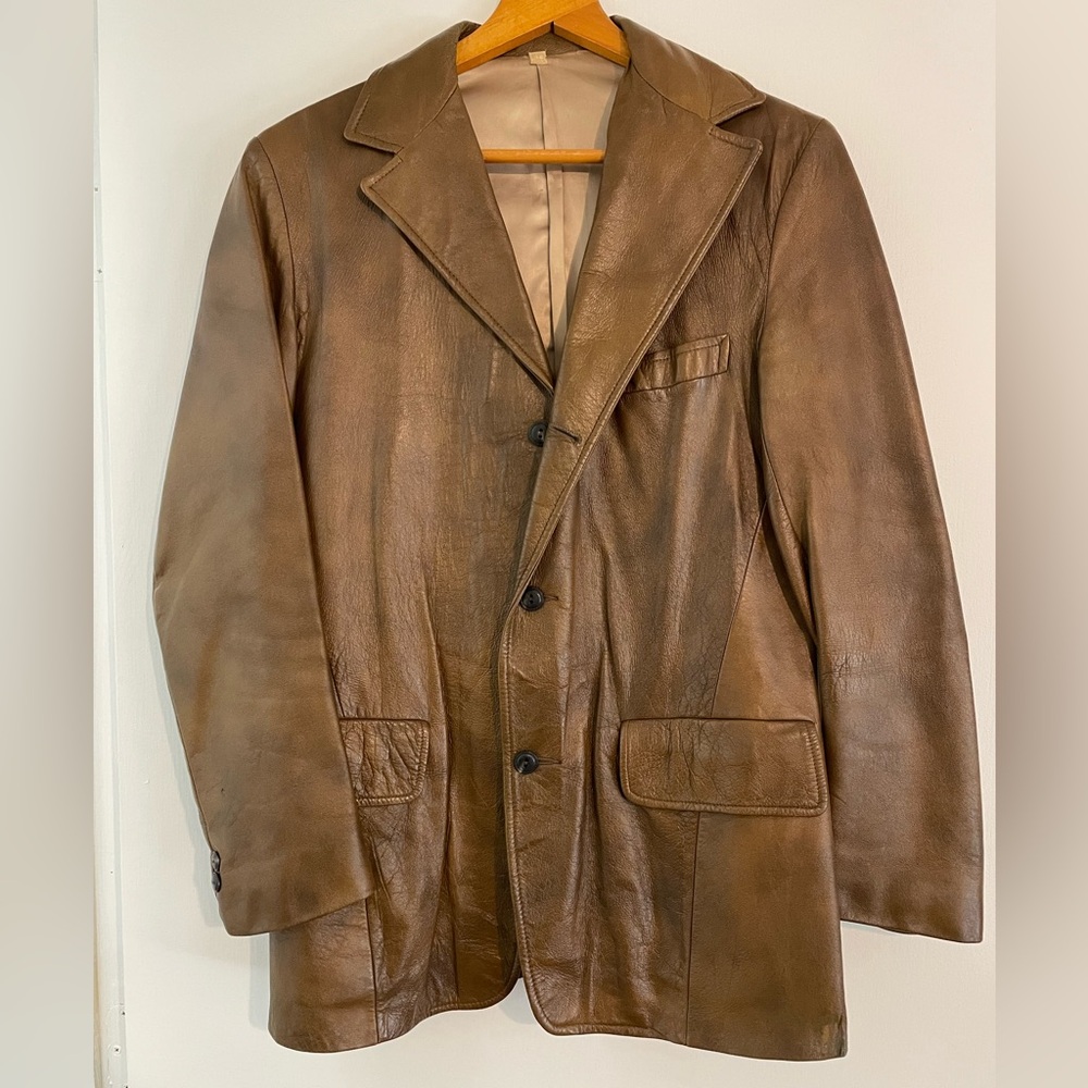 Scully Leather Vintage Jacket Brown sz 36